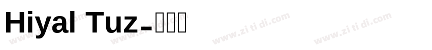 Hiyal Tuz字体转换